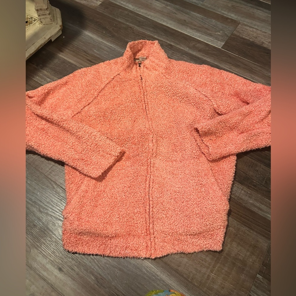 Natural Reflections peach Full Front Zip Sherpa L 155